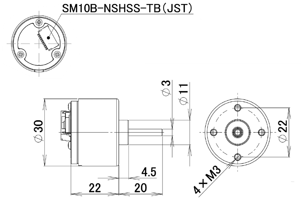 UM-3022 外形図